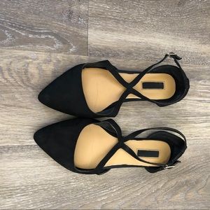 Forever 21 Strappy Pointed Toe Flats size 7